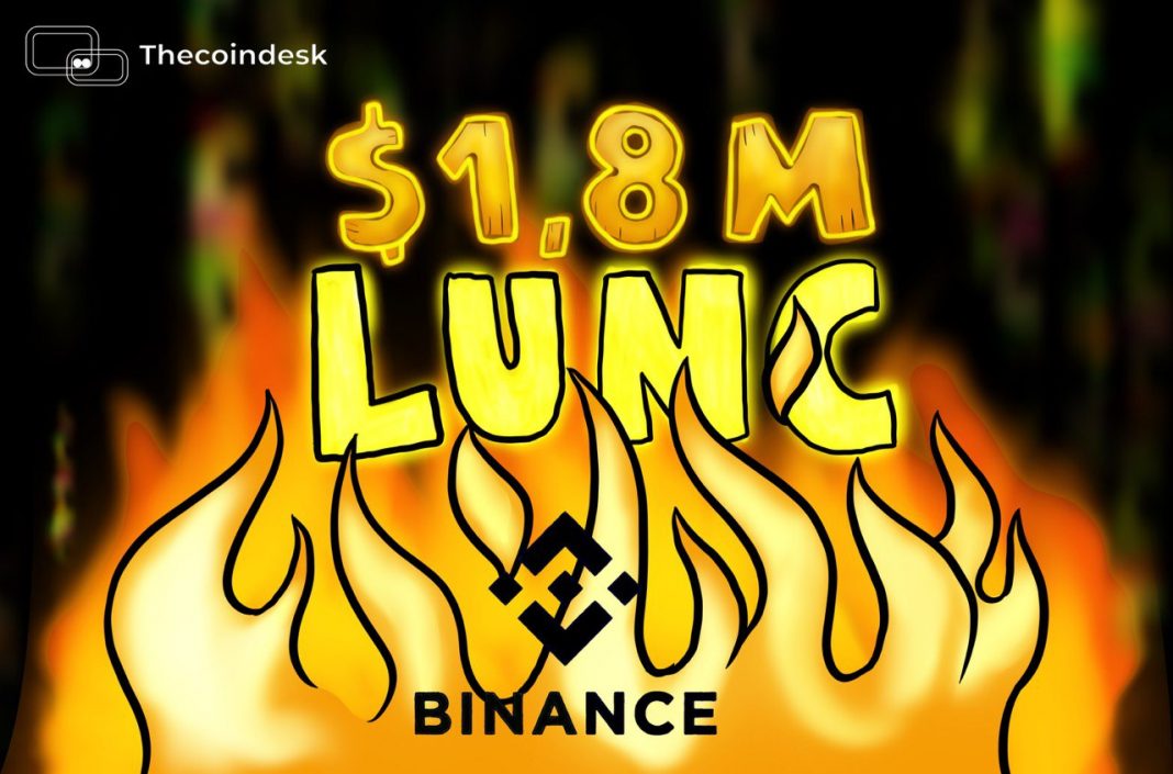 Binance đốt 1,8 triệu đô la phí giao dịch LUNC sau đề xuất cộng đồng