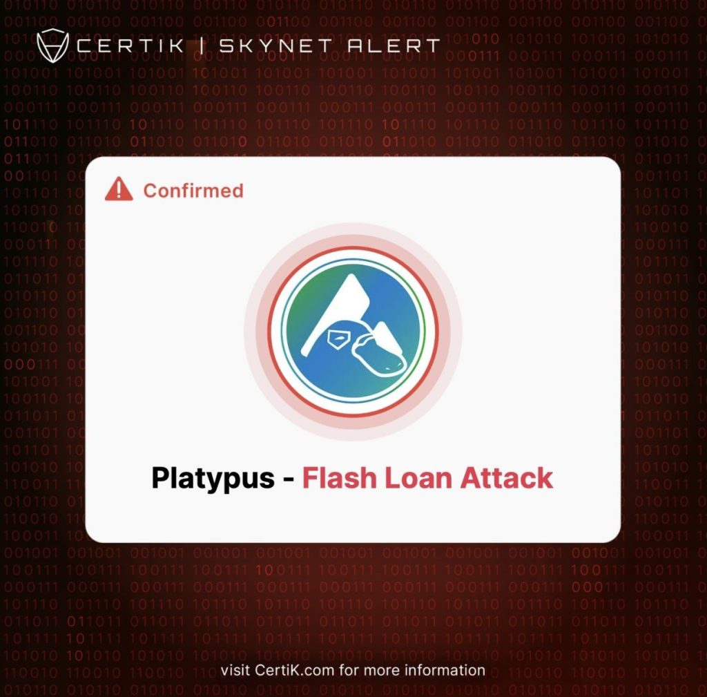 Giao thức DeFi trên chuỗi Avalanche, Platypus, bị flash loan 8.5 triệu USD