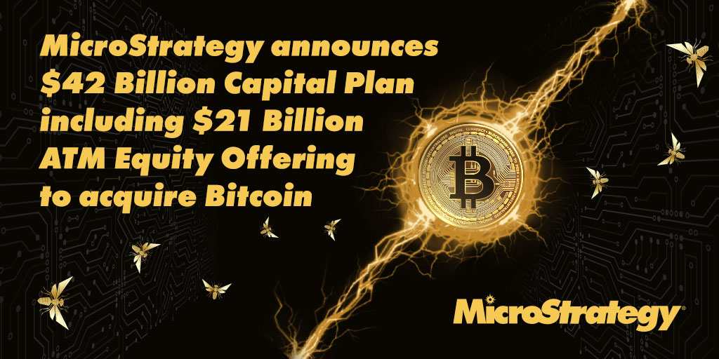 MicroStrategy huy động 42 tỷ đô la để mua Bitcoin trong 'kế hoạch 21/21'